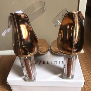 Bamboo glitter heels